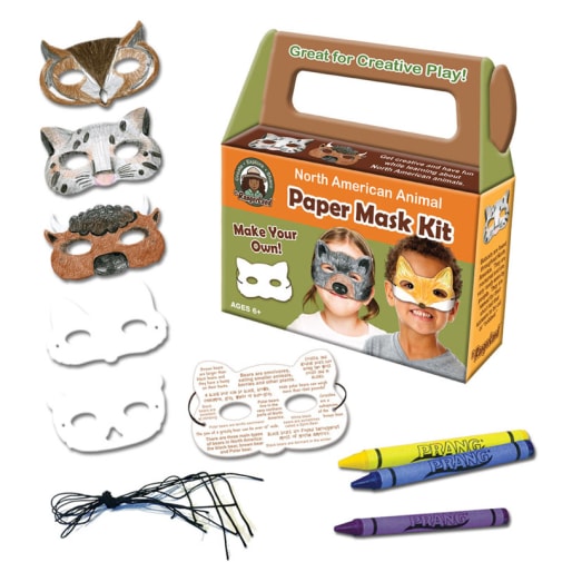North American Animal Paper Mask Art Kit
