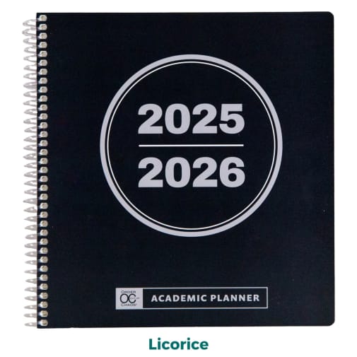 Academic Planner - Personal Size: Licorice July 2025 - June 2026