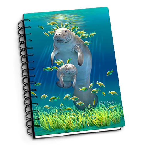 Manatees 3D Notebook 4" x 6"