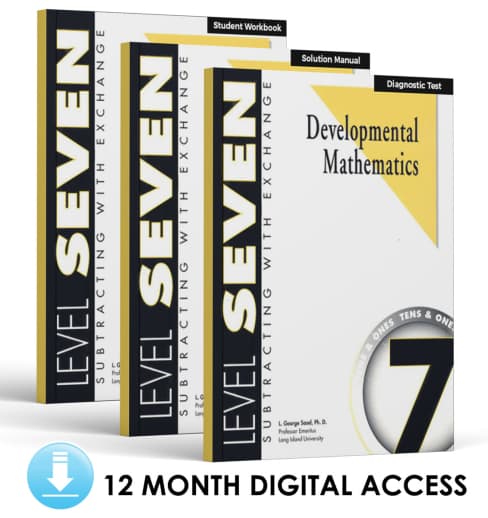 Developmental Math: Level 7 E-Book Set | Tens & Ones: Subtracting with Exchange (12 Month Access)