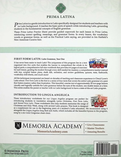 Prima Latina Practice Sheets