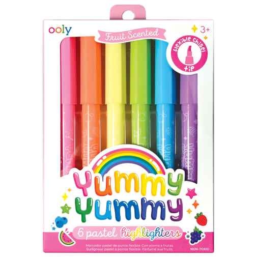 Jumbo Juicy Scented Neon Highlighters - Set/6