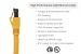 CAT8 Shielded Ethernet Patch Cable, 40Gbps, Snagless, 1 ft, Yellow