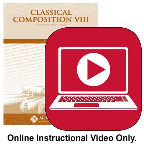 Memoria Press Classical Composition 8: Description Stage Online Instructional Videos (Streaming)