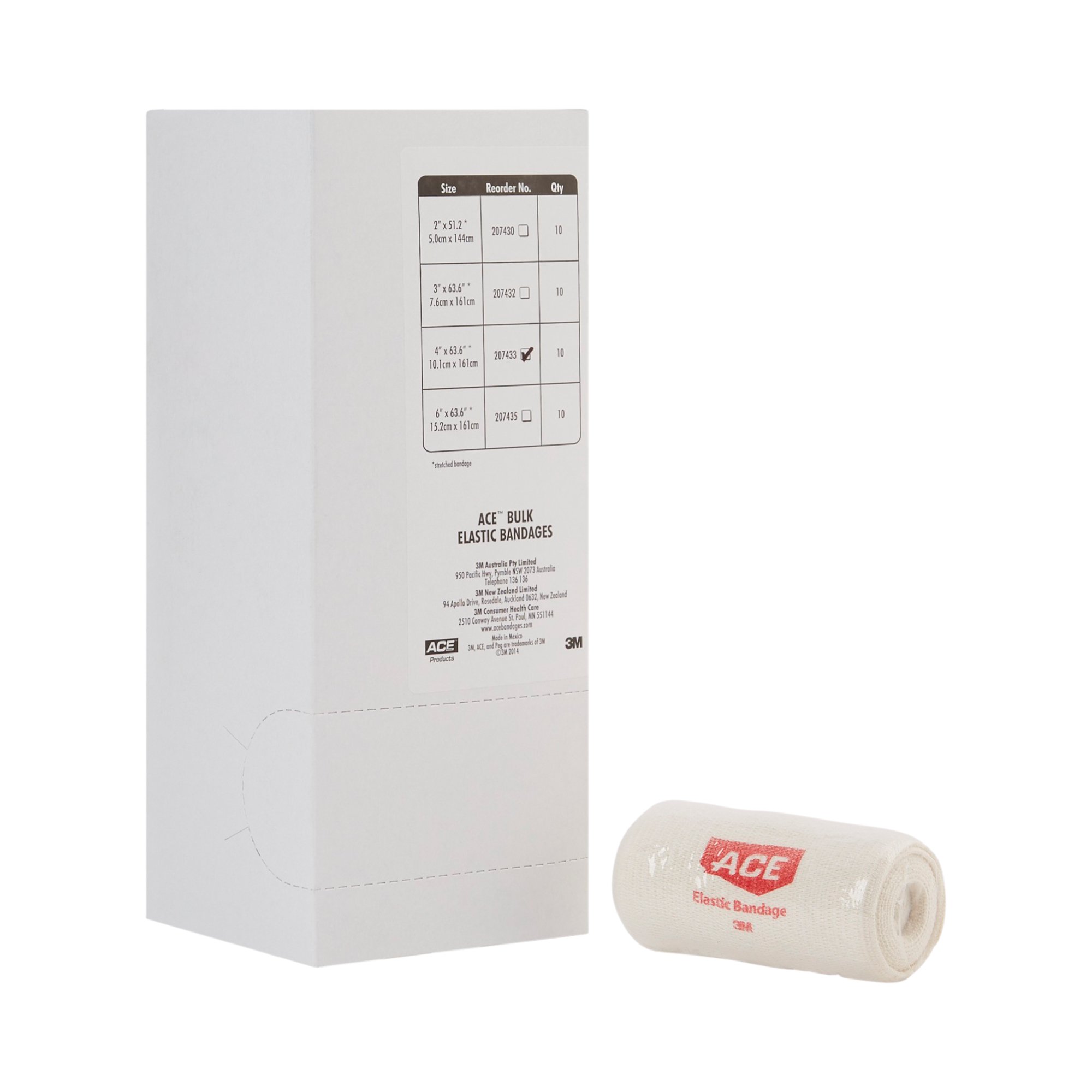 3M Ace Clip Detached Closure Elastic Bandage, 4 Inch x 5 Yard MK 622