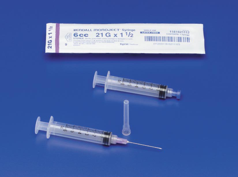 Monoject SoftPack Hypodermic Needle, 20 Gauge, 1-1/2 Inch Length MK 414569