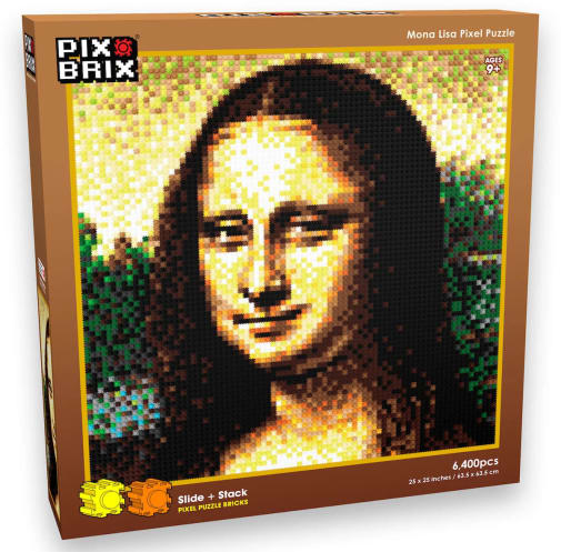 Pix Brix Mona Lisa Pixel Puzzle