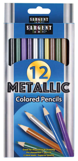 Metallic Colored Pencil Set (12 count)