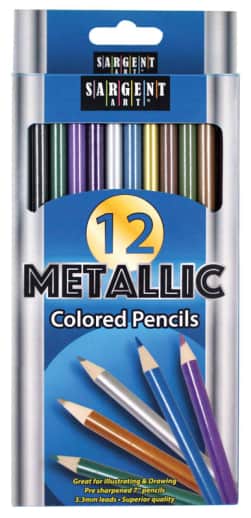 Sargent Art Metallic Colored Pencil Set (12 count)