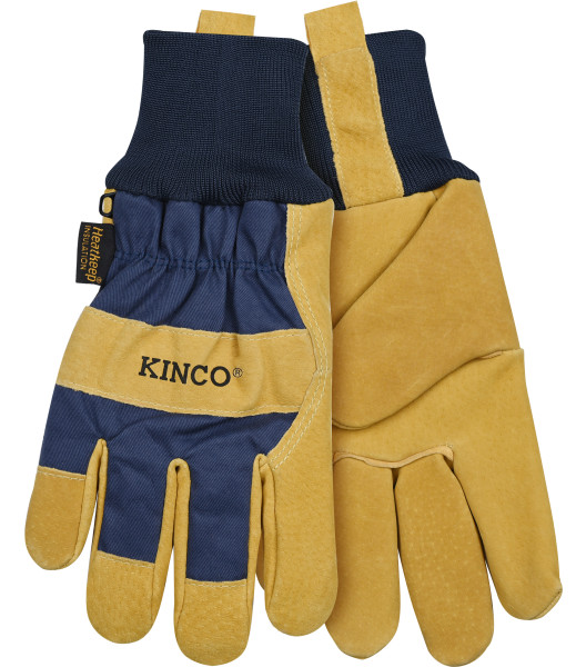 Lined Suede Pigskin Palm with Knit Wrist