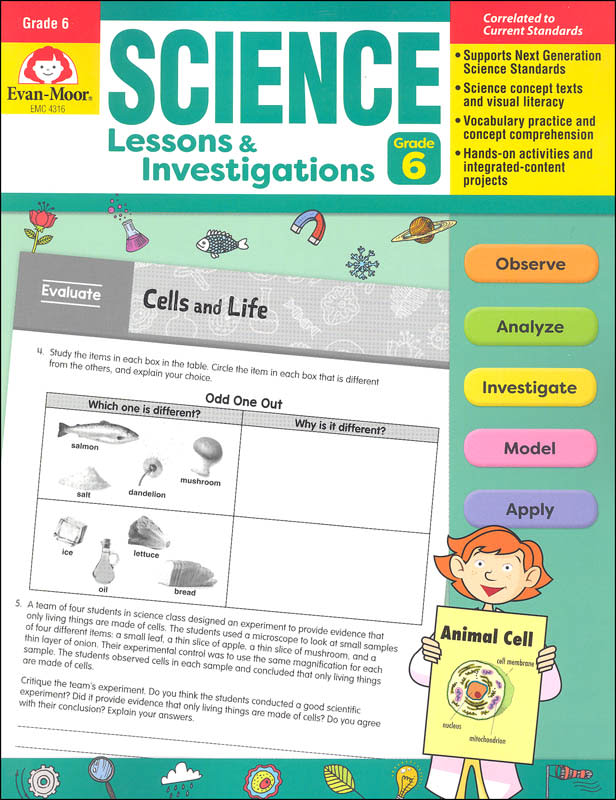 Science Lessons & Investigations, Grade 6