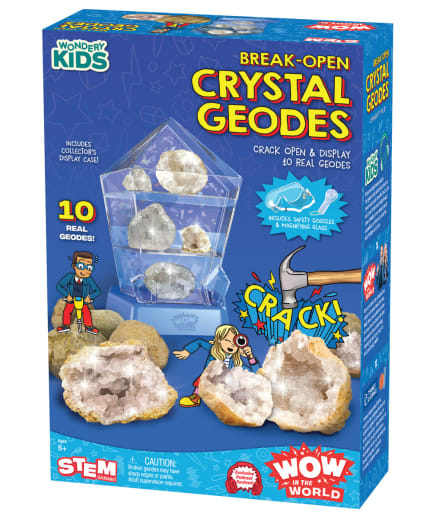 WOW in the World: Break-Open Crystal Geodes