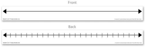 F.U.N. Student Empty Number Line - Set of 10
