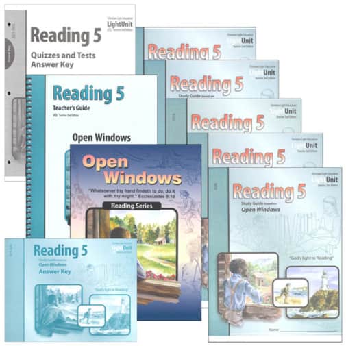 Christian Light Open Windows Reading 5 Complete Set Sunrise 2nd Edition