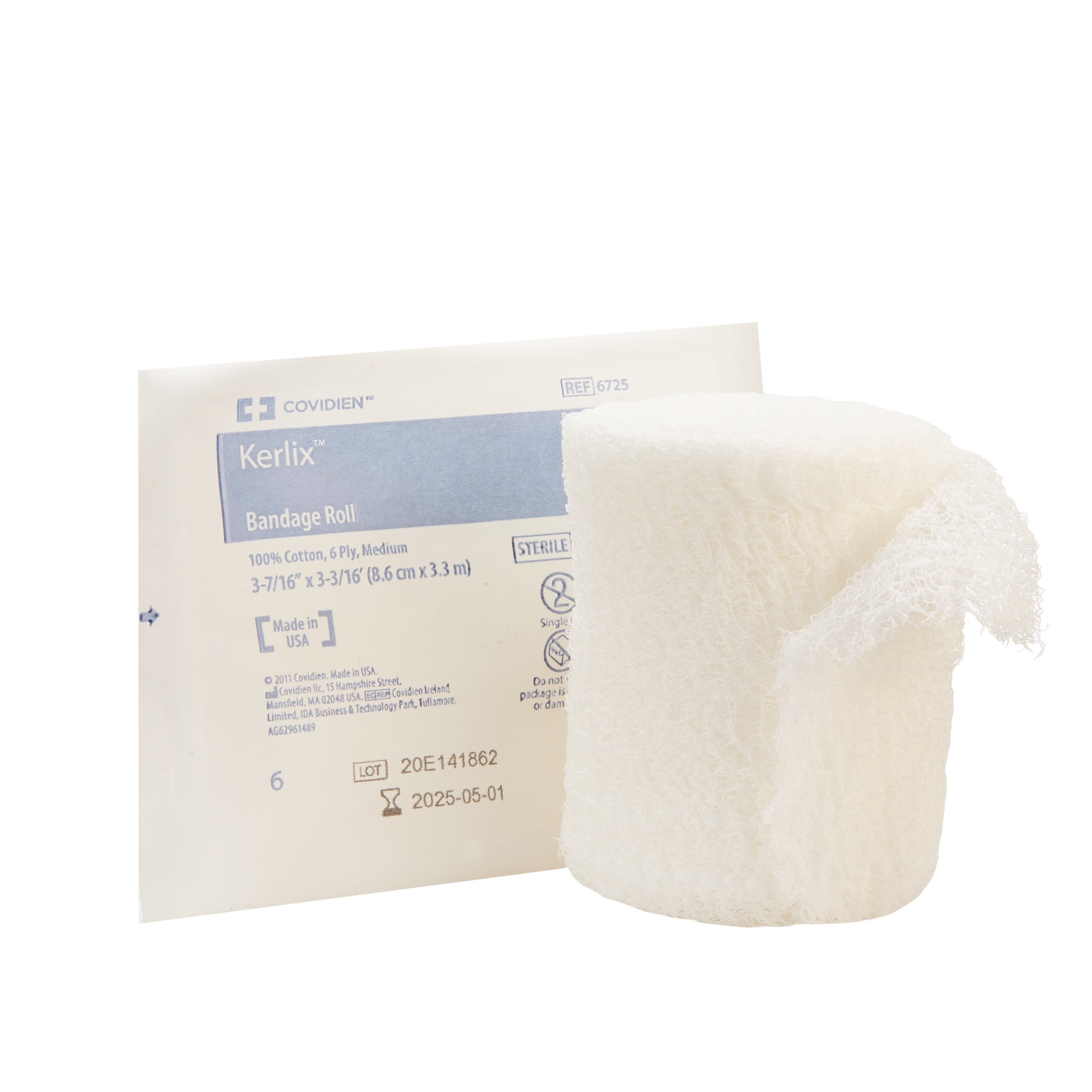 Kerlix Sterile Fluff Bandage Roll, 3-4/10 Inch x 3-6/10 Yard, 6-Ply MK 175414