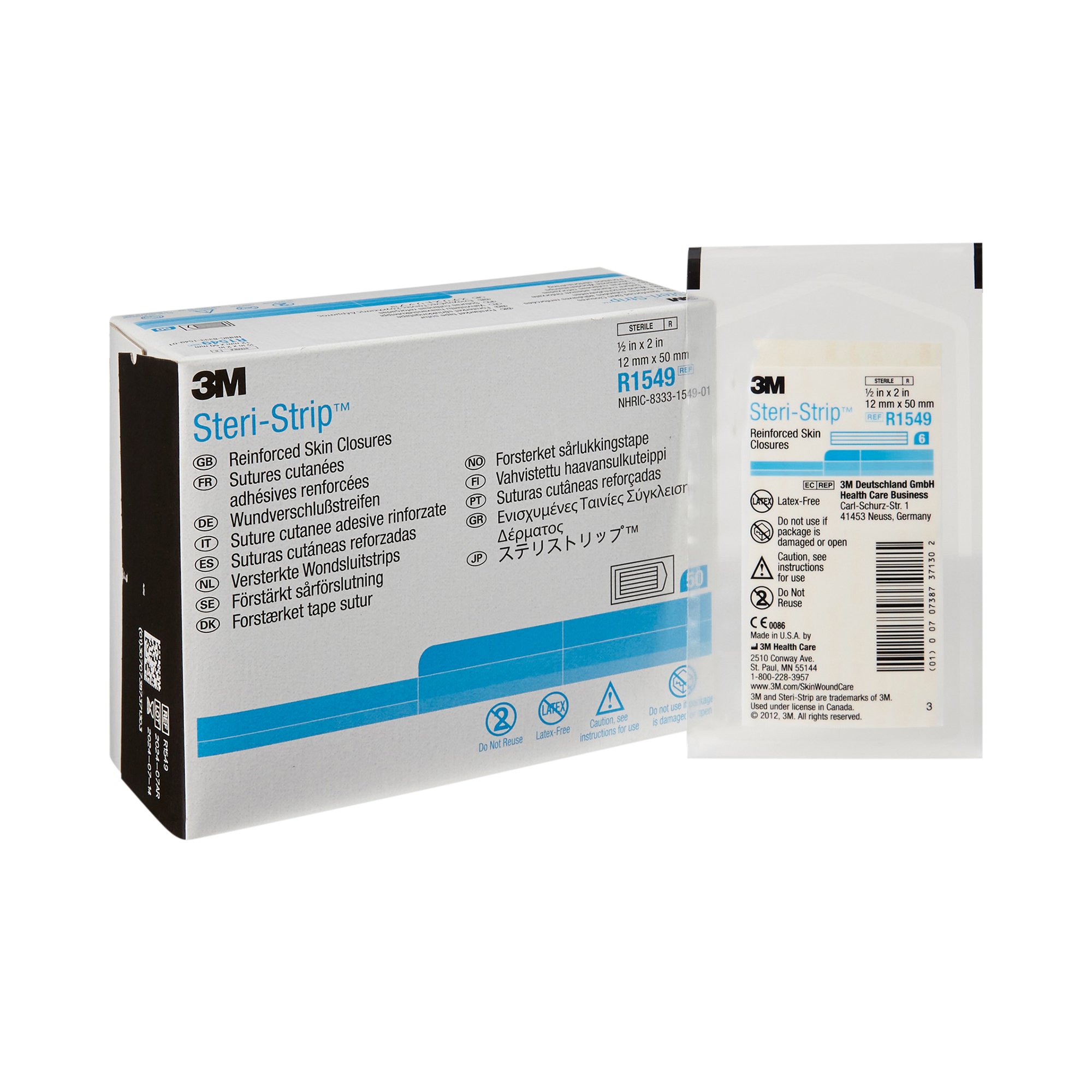3M Steri-Strip Skin Closure Strip, 1/2 X 2 Inch MK 237687