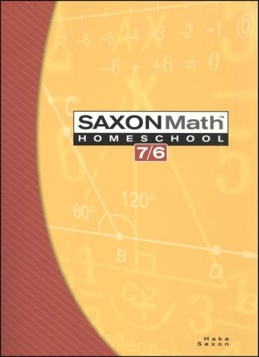 Saxon Math 7/6  Homeschool Student Edition (4th Edtion)