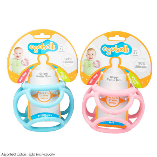 Grippi Bottle Holder Ball (Assorted Color) - Blue/Pink