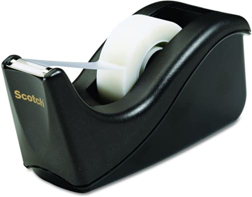 Scotch 1" Core Tape Dispenser (black)