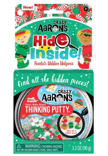 Crazy Aaron's Santa's Hidden Helpers Thinking Putty 4" Tin