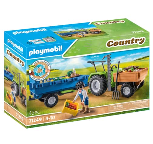 Playmobil Country Harvester Tractor with Trailer