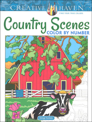 Country Scenes Color by Number (Creative Haven)