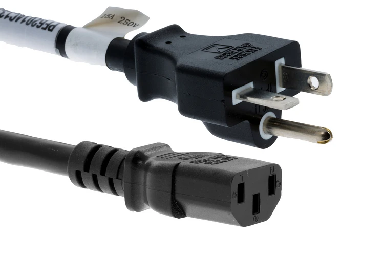 AC Power Cord, 6-20P to C13, 14 AWG, 3ft