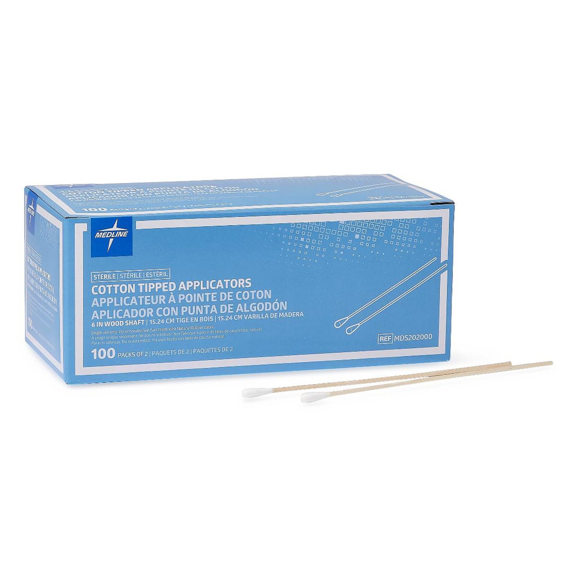 Medline Swabstick, 100 Packs per Box MK 374663