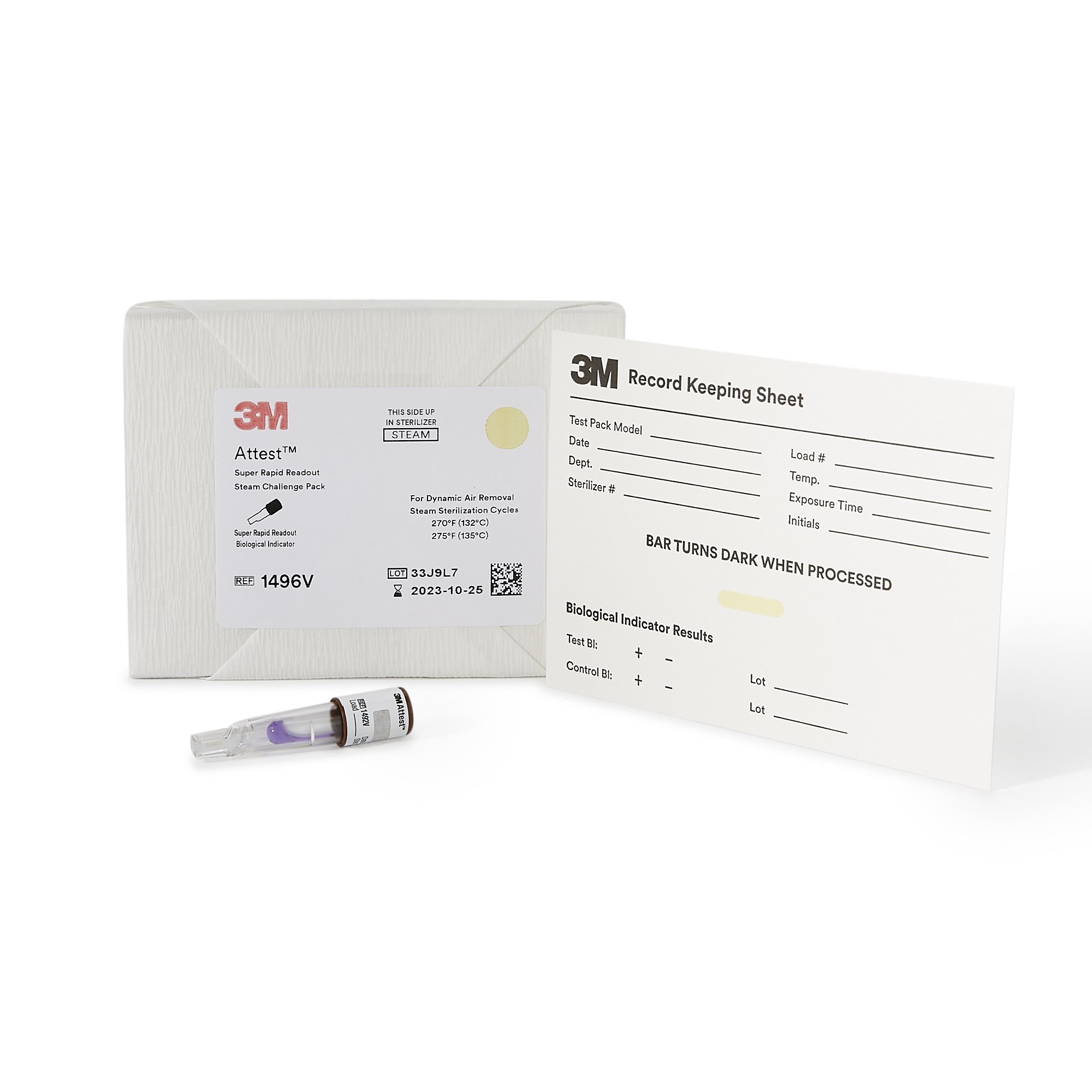 3M Attest Super Rapid Readout Sterilization BI Challenge Pack MK 852222