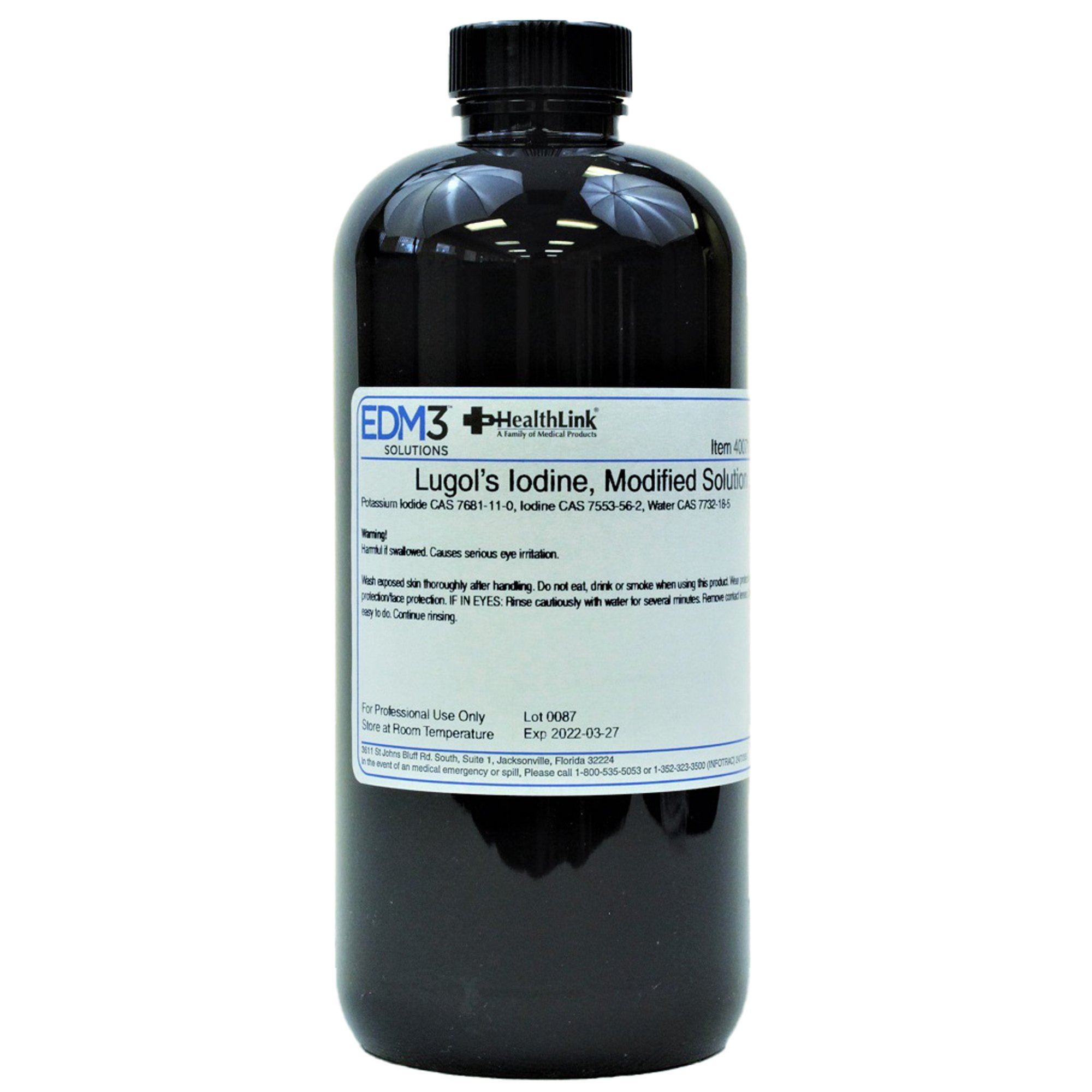 Modified Lugol's Iodine Stain, 2.1% 16 oz. MK 637384