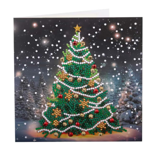 Crystal Art Card Kit: Festive Fir