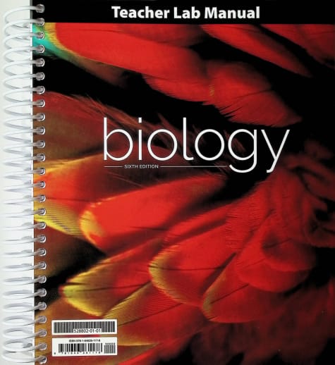 BJU Press Biology Teacher Lab Manual 6th Edition