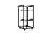 20U 4-Post Wall Mount Open Frame Rack, Side Mount, Floor-Standing w/ Casters Flat Box