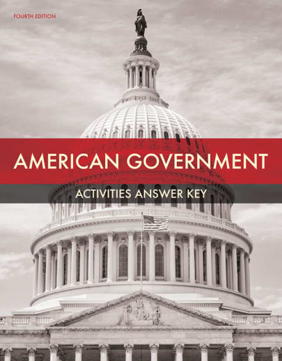 BJU Press American Government Student Activities Answer Key 4th Edition
