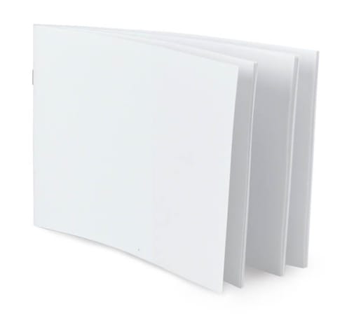 White Blank Books (5.5" x 8.5") Horizontal - Pack of 10