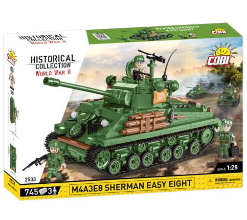 COBI M4A3 Sherman "Easy Eight" American Medium Tank - 745 pieces (World War II Historical Collection)