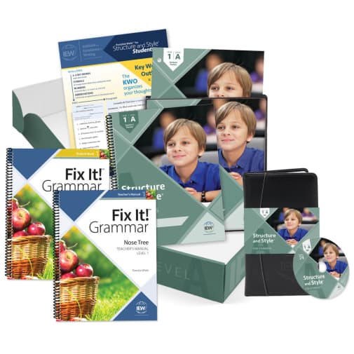 IEW Structure and Style for Students: Year 1 Level A Basic Plus Set (DVDs)