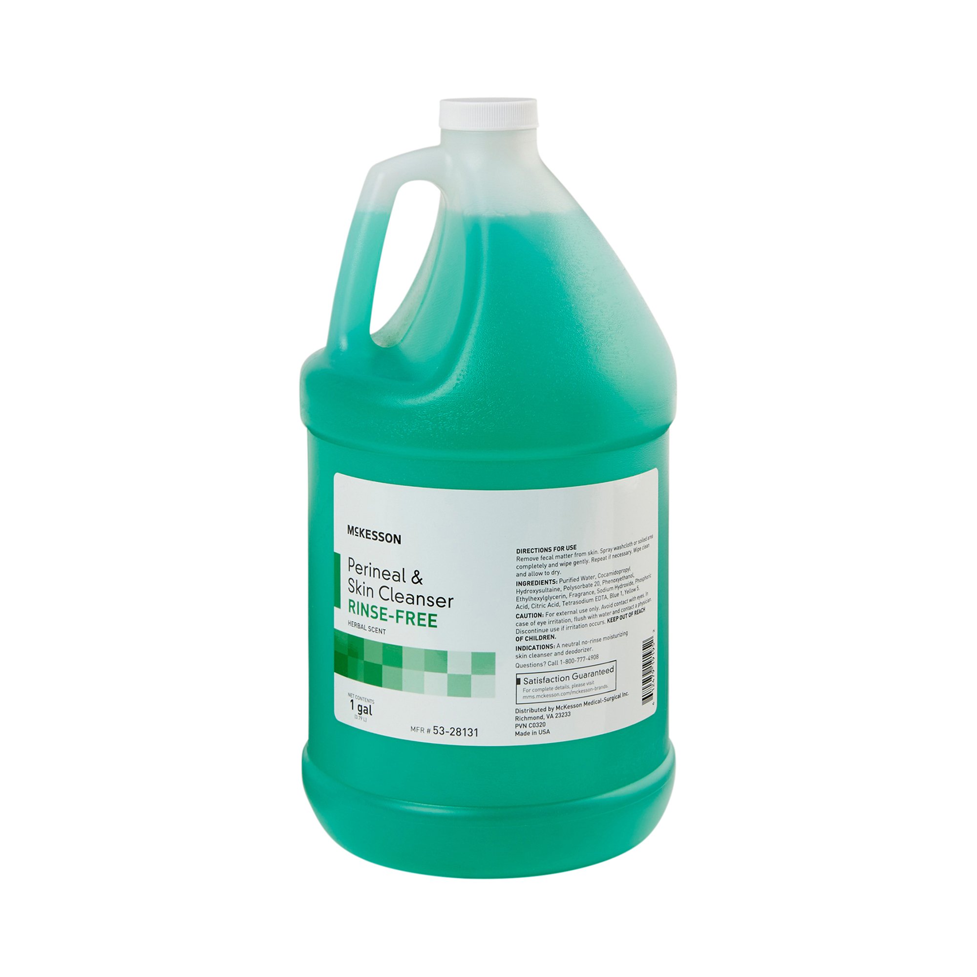 McKesson Rinse-Free Perineal Wash, Herbal Scent, 1 gal. MK 579394