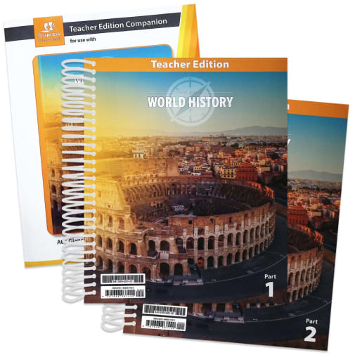 BJU Press World History 10 Teacher Edition & Teacher Edition Companion 6th Edition