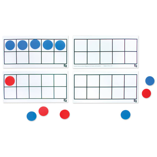 Demo Magnetic Ten Frame With Counters Set