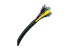 Spiral Cable Zip Wrap Black 20mm x 1.5m (0.8&quot; x 4.92Ft)