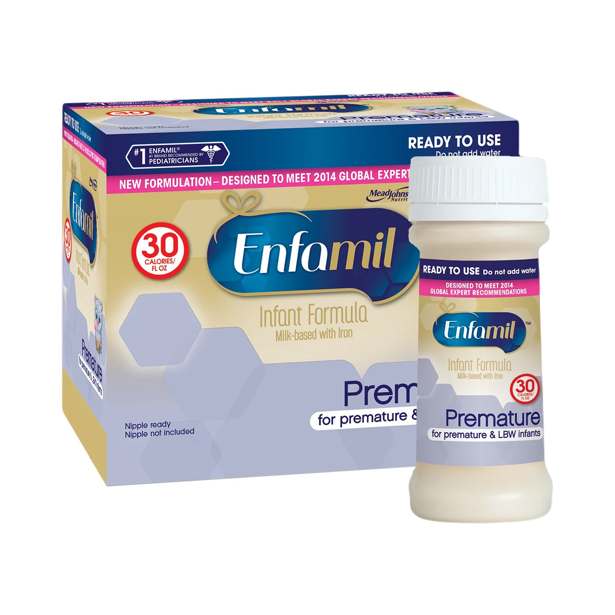 Enfamil Premature 30 Cal Infant Formula, 2-ounce Nursette Bottle MK 995011