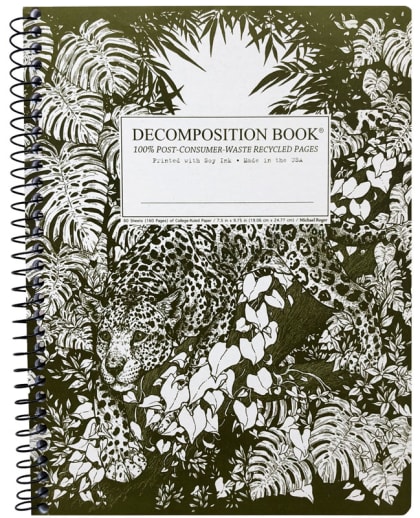Jaguar Decomposition College-Ruled Book (7.5"x 9.75")