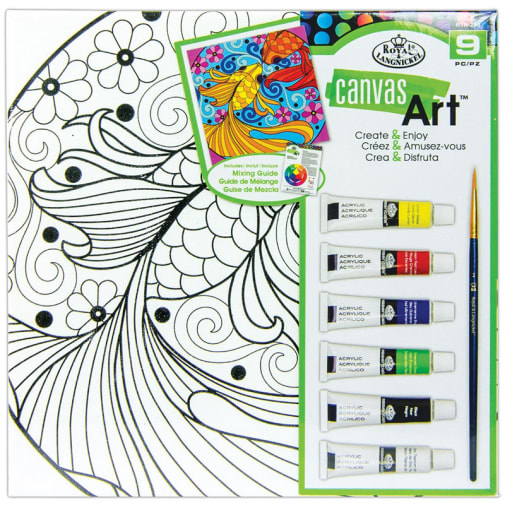Canvas Art Painting Set - Fish