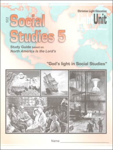 Christian Light Social Studies 502 LightUnit Sunrise Edition