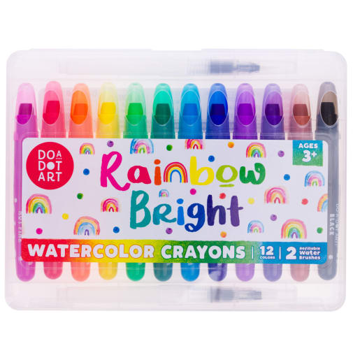 Do-A-Dot Rainbow Bright Watercolor Crayons, 12 Count