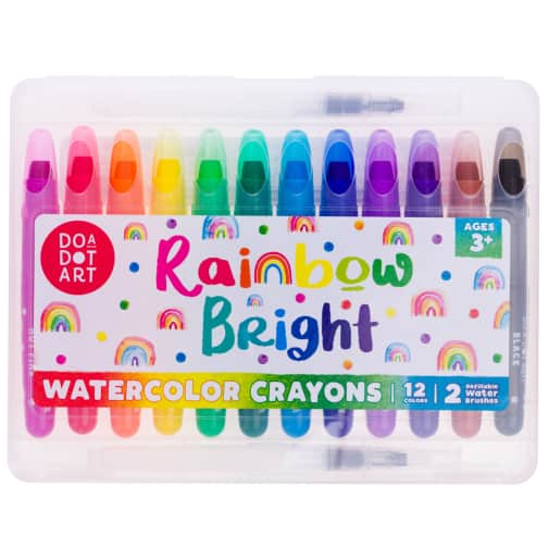 Do-A-Dot Rainbow Bright Watercolor Crayons, 12 Count