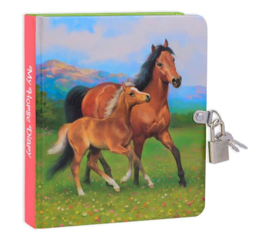 Horse Lock & Key Diary