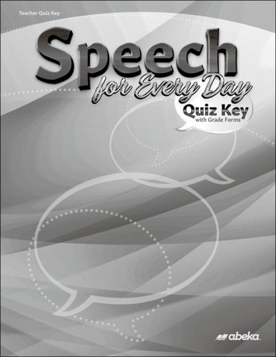 Abeka Speech for Every Day Quiz Key