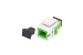 SC/APC Singlemode Simplex Keystone Jack | Green | Fiber Optic Insert